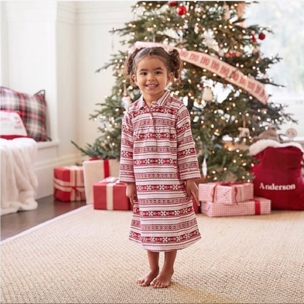 Pottery Barn Kids Holiday Winter Nightgown